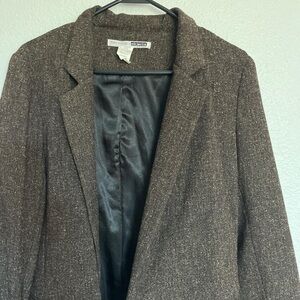 Brown Tweed Women's Blazer